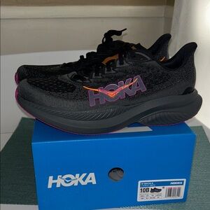 Hoka Women's Black and Pink Athletic Shoes